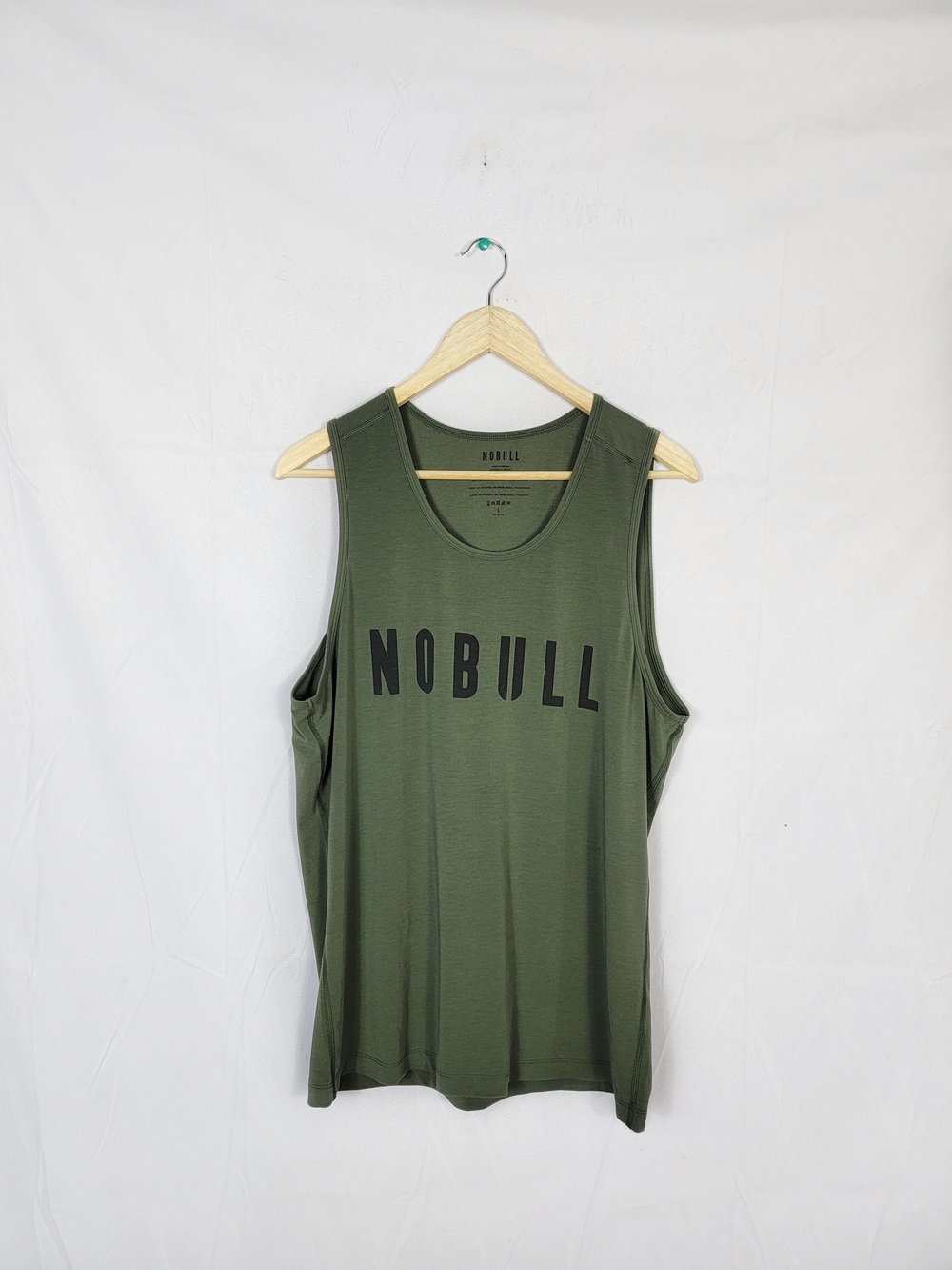 Men's Large NOBULL Olive Green Performance Tank Top